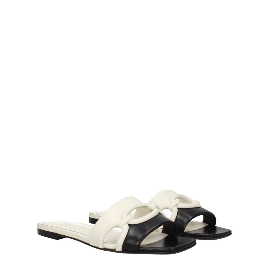 Valentino Garavani Black Leather Slipper - Beyzy Store - Valentino Garavani