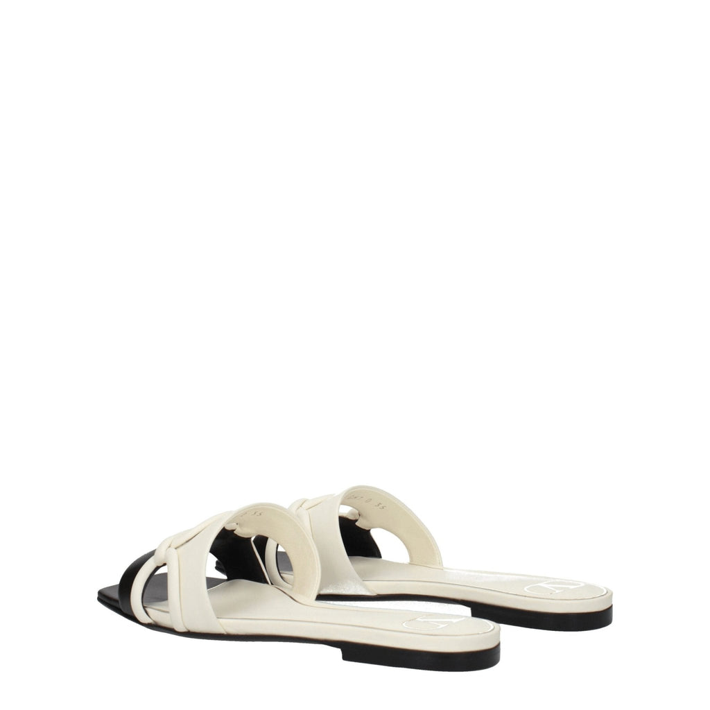 Valentino Garavani Black Leather Slipper - Beyzy Store - Valentino Garavani