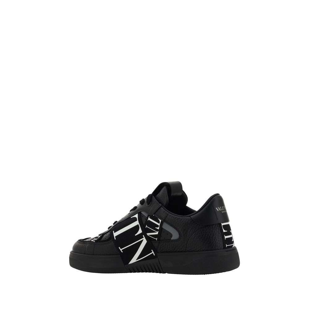 Valentino Garavani Black Leather VL7N Sneakers - Beyzy Store - Valentino Garavani