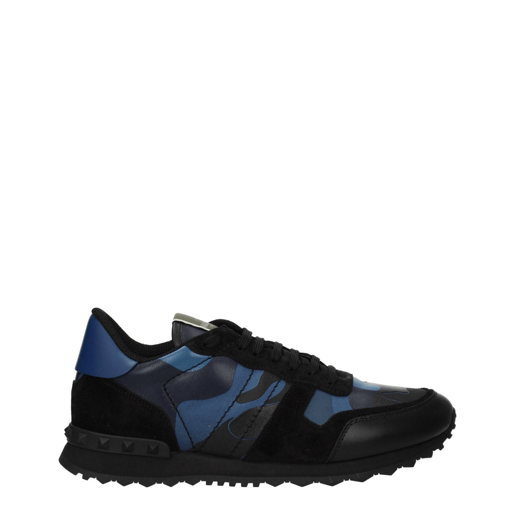 Valentino Garavani Blue Leather Sneakers - Beyzy Store - Valentino Garavani