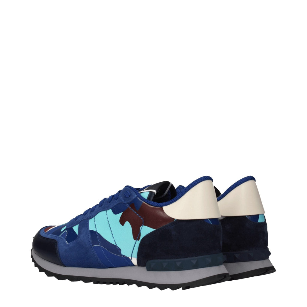 Valentino Garavani Blue Leather Sneakers - Beyzy Store - Valentino Garavani