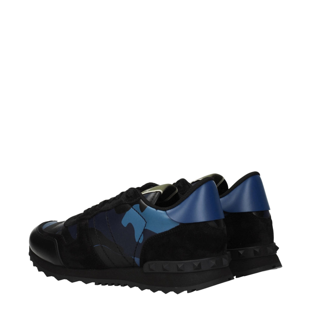 Valentino Garavani Blue Leather Sneakers - Beyzy Store - Valentino Garavani