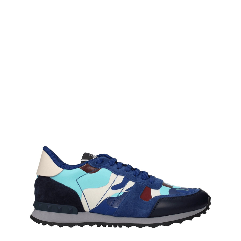 Valentino Garavani Blue Leather Sneakers - Beyzy Store - Valentino Garavani