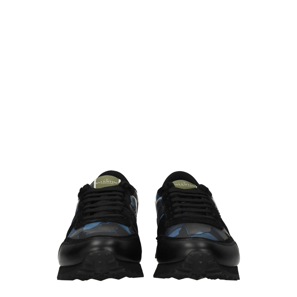 Valentino Garavani Blue Leather Sneakers - Beyzy Store - Valentino Garavani