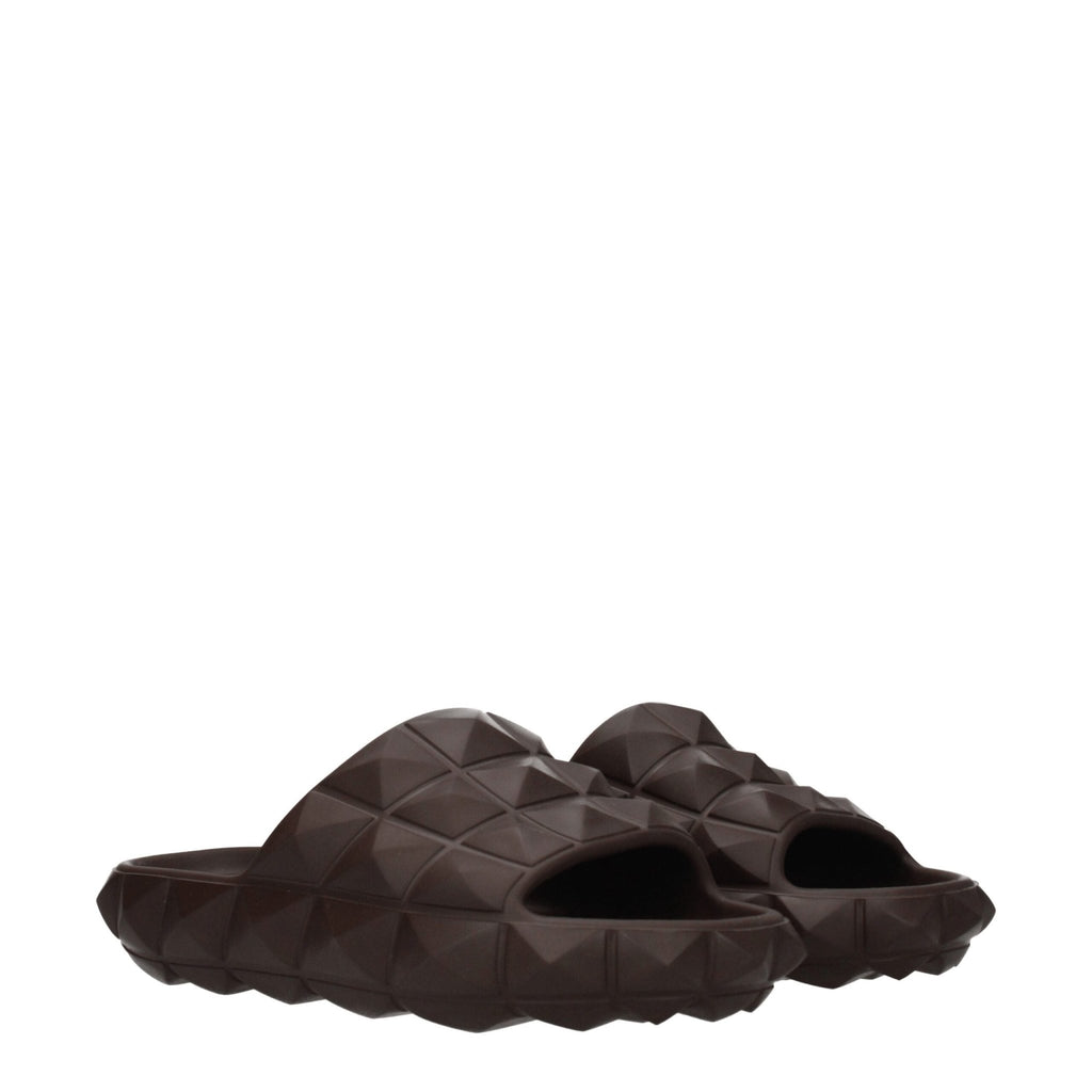 Valentino Garavani Brown Cotton Slipper - Beyzy Store - Valentino Garavani