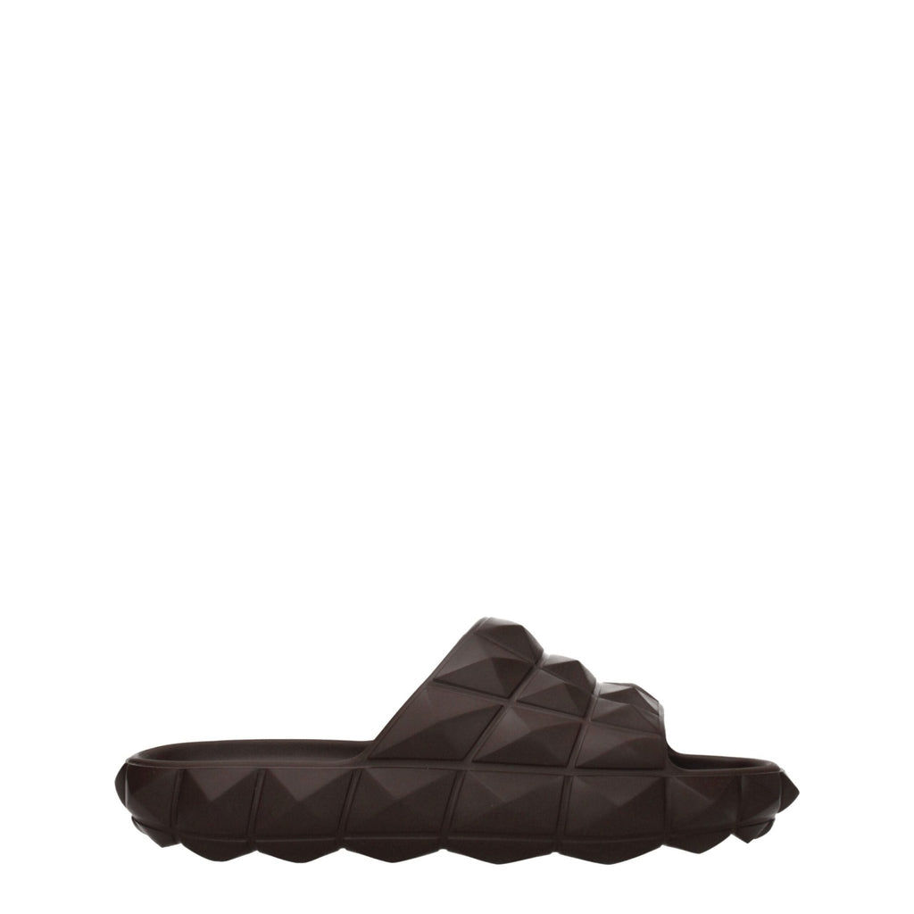 Valentino Garavani Brown Cotton Slipper - Beyzy Store - Valentino Garavani
