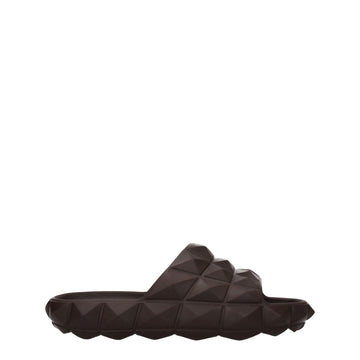 Valentino Garavani Brown Cotton Slipper - Beyzy Store - Valentino Garavani