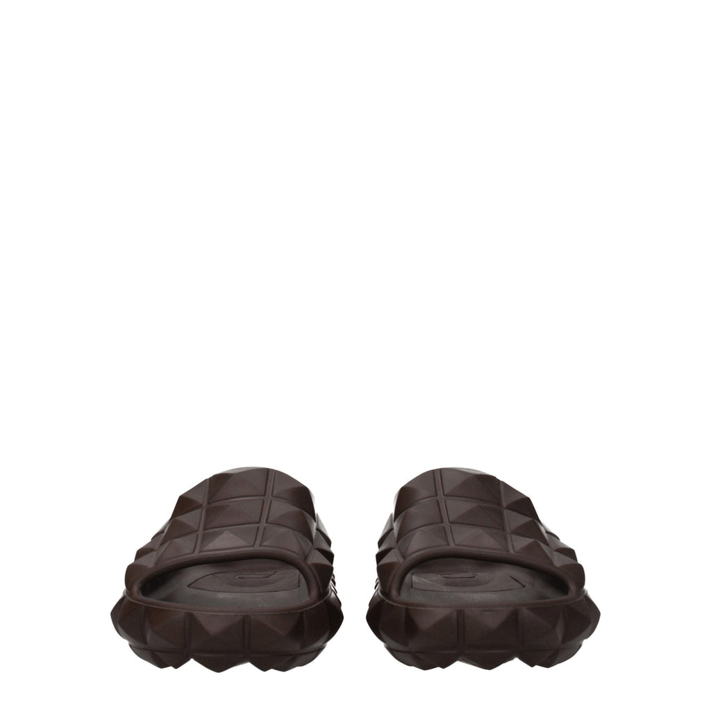 Valentino Garavani Brown Cotton Slipper - Beyzy Store - Valentino Garavani