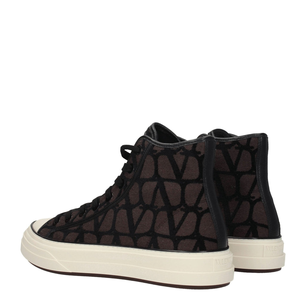 Valentino Garavani Brown Fabric Sneakers - Beyzy Store - Valentino Garavani