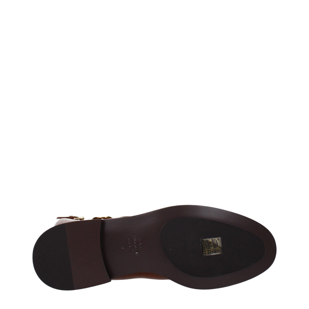 Valentino Garavani Brown Leather Boot - Beyzy Store - Valentino Garavani