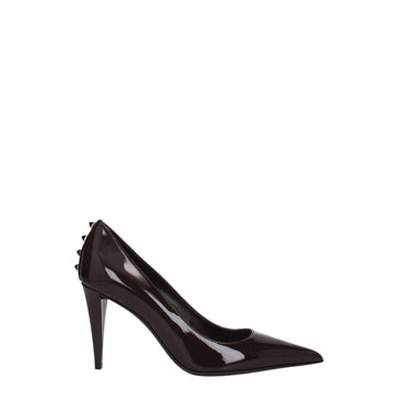 Valentino Garavani Brown Leather High Heel Pumps - Beyzy Store - Valentino Garavani