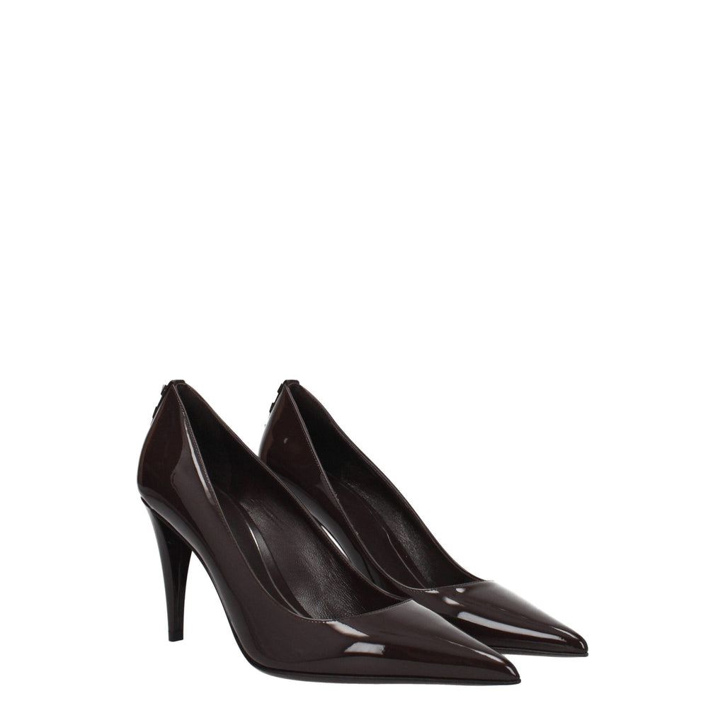Valentino Garavani Brown Leather High Heel Pumps - Beyzy Store - Valentino Garavani