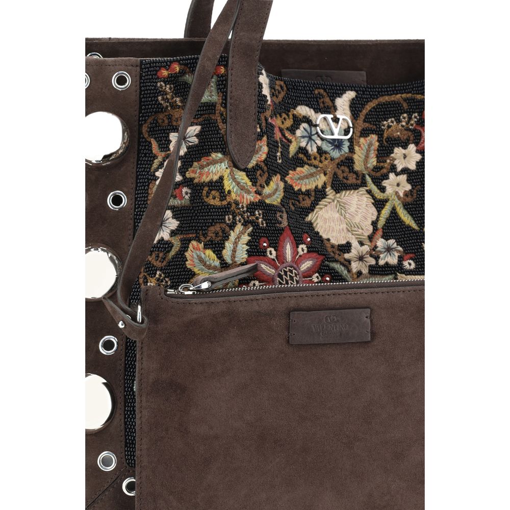 Valentino Garavani Floral embroideried Nellcote Tote Bag - Beyzy Store - Valentino Garavani