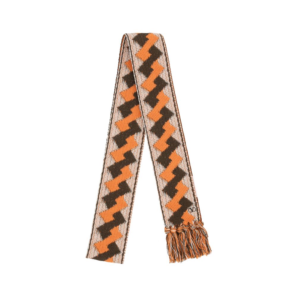 Valentino Garavani Geometric design Scarf - Beyzy Store - Valentino Garavani