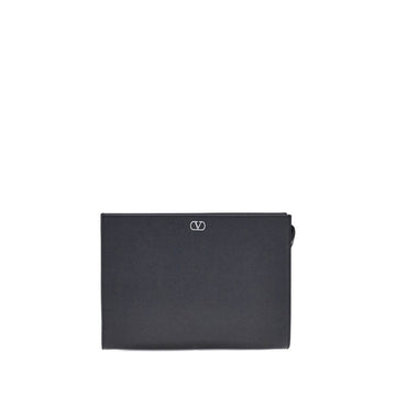 Valentino Garavani Grained leather Pouch - Beyzy Store - Valentino Garavani