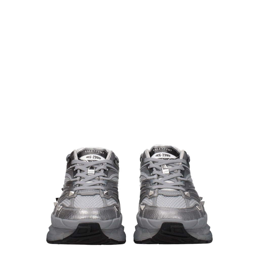 Valentino Garavani Gray Fabric Sneakers - Beyzy Store - Valentino Garavani
