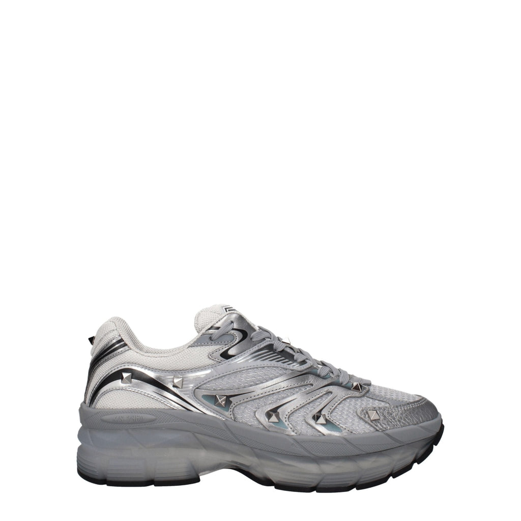 Valentino Garavani Gray Fabric Sneakers - Beyzy Store - Valentino Garavani