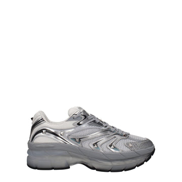 Valentino Garavani Gray Fabric Sneakers - Beyzy Store - Valentino Garavani