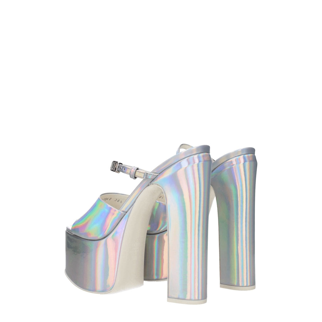 Valentino Garavani Gray Leather Sandal - Beyzy Store - Valentino Garavani