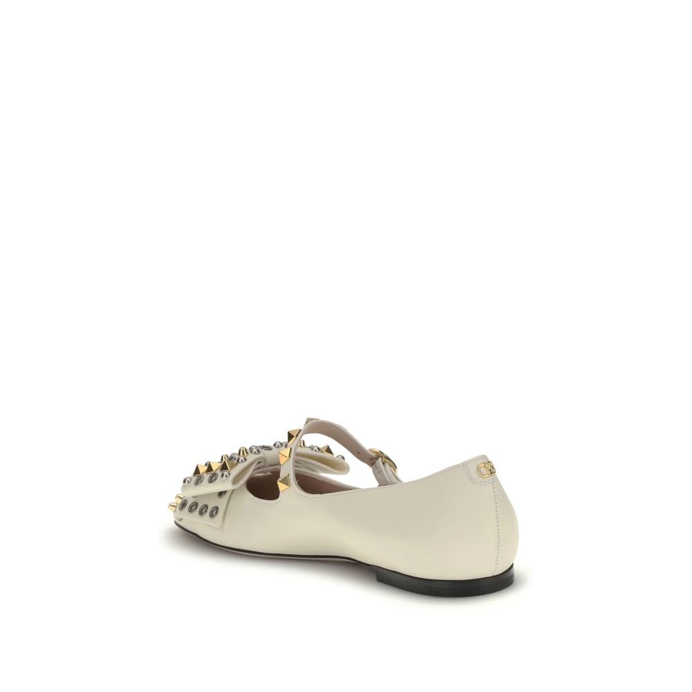 Valentino Garavani Mary - Jane Bowow Ballerinas - Beyzy Store - Valentino Garavani