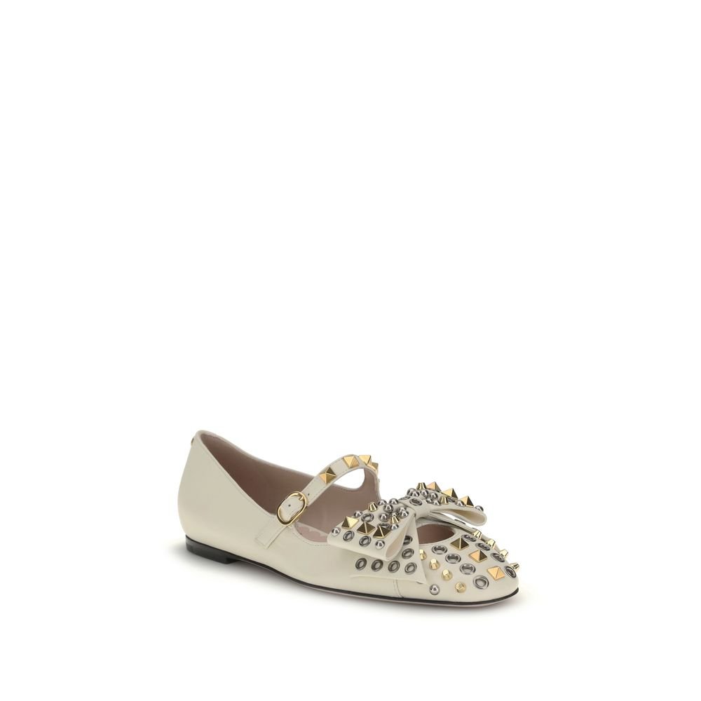 Valentino Garavani Mary - Jane Bowow Ballerinas - Beyzy Store - Valentino Garavani