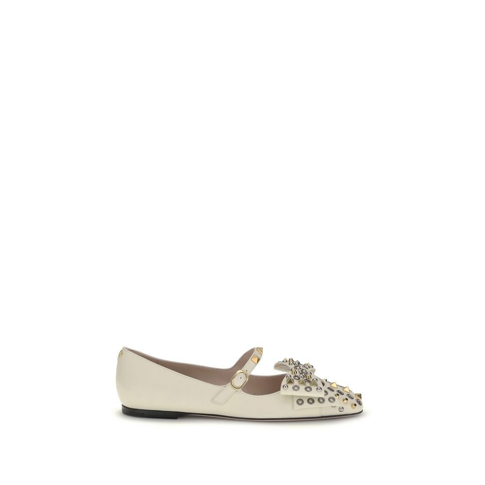 Valentino Garavani Mary - Jane Bowow Ballerinas - Beyzy Store - Valentino Garavani