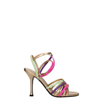 Valentino Garavani Multicolor Leather Sandal - Beyzy Store - Valentino Garavani
