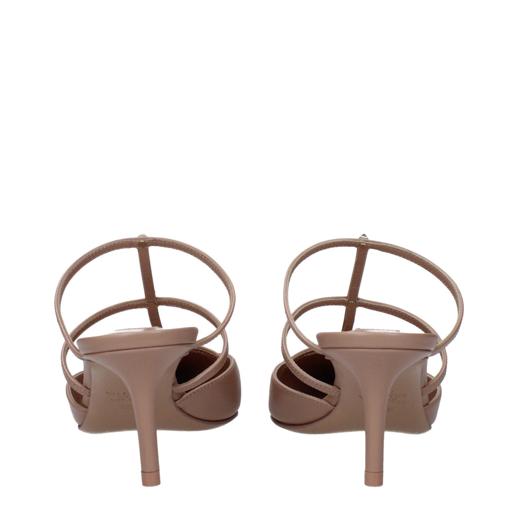Valentino Garavani Pink Leather Sandal - Beyzy Store - Valentino Garavani