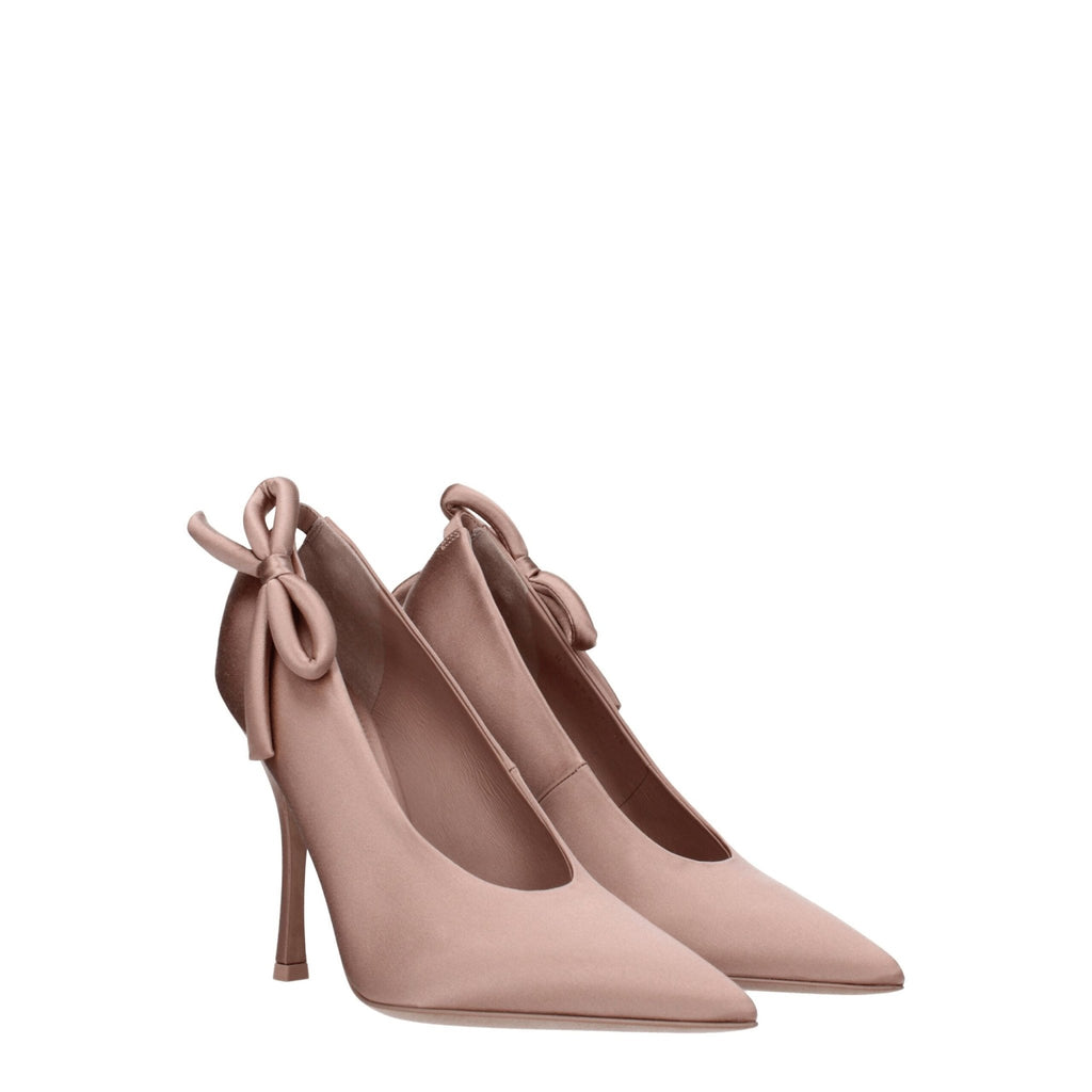 Valentino Garavani Pink Satin High Heel Pumps - Beyzy Store - Valentino Garavani