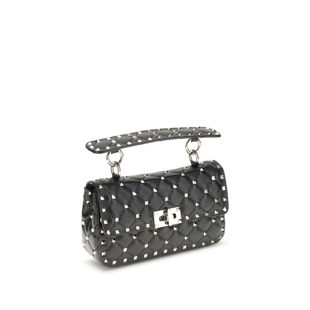Valentino Garavani Small Leather Rockstud Spike Handbag - Beyzy Store - Valentino Garavani