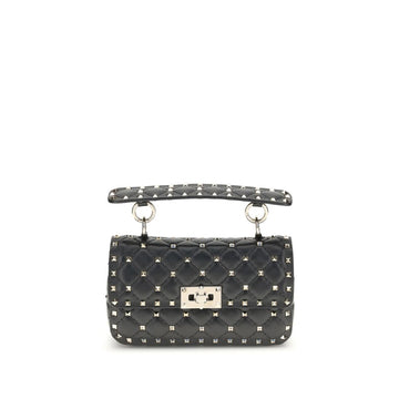 Valentino Garavani Small Leather Rockstud Spike Handbag - Beyzy Store - Valentino Garavani