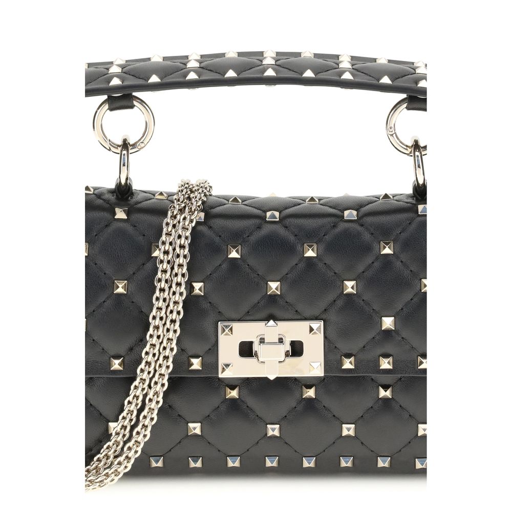 Valentino Garavani Small Leather Rockstud Spike Handbag - Beyzy Store - Valentino Garavani