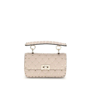 Valentino Garavani Small Leather Rockstud Spike Handbag - Beyzy Store - Valentino Garavani