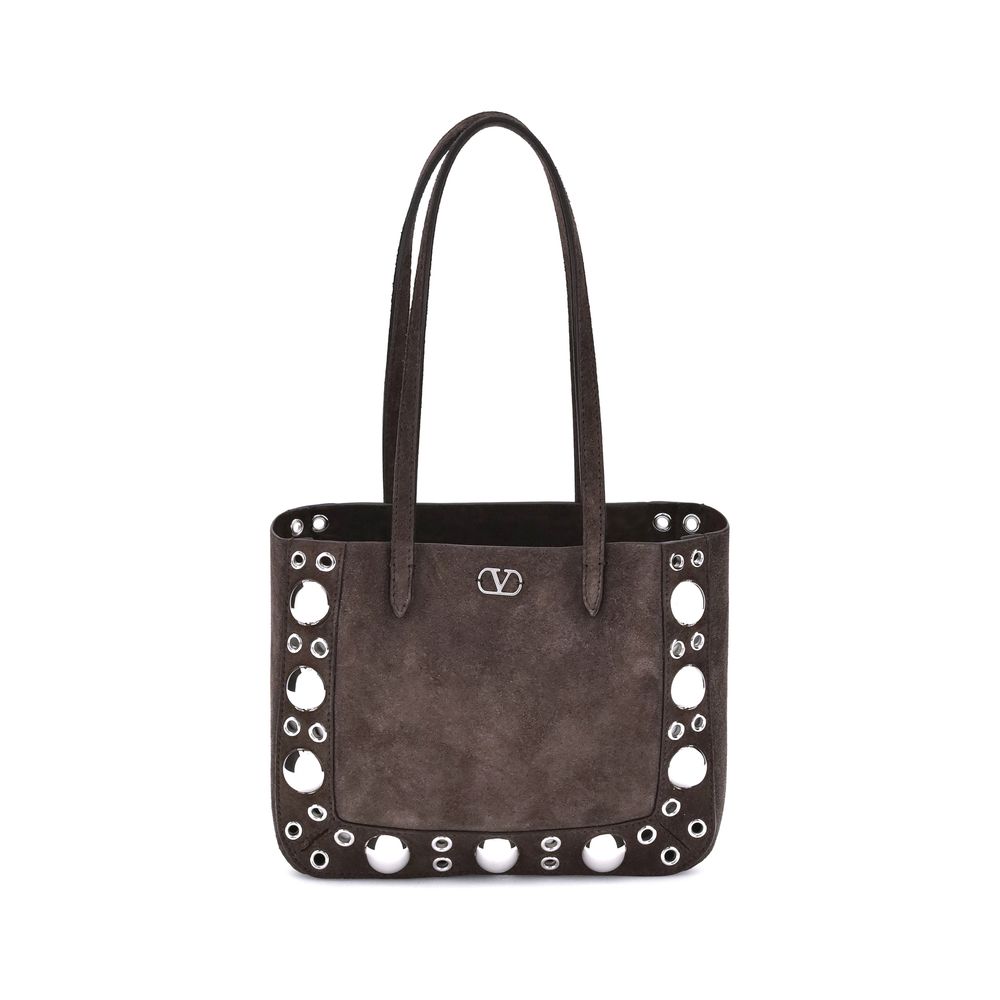 Valentino Garavani Suede Nellcôte Tote Bag - Beyzy Store - Valentino Garavani