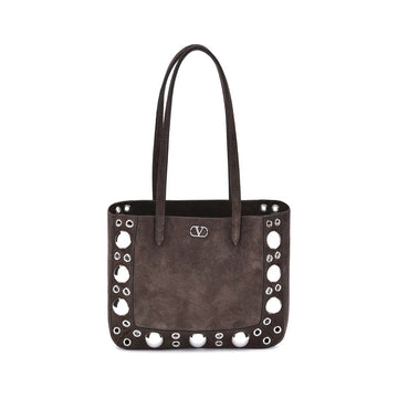 Valentino Garavani Suede Nellcôte Tote Bag - Beyzy Store - Valentino Garavani