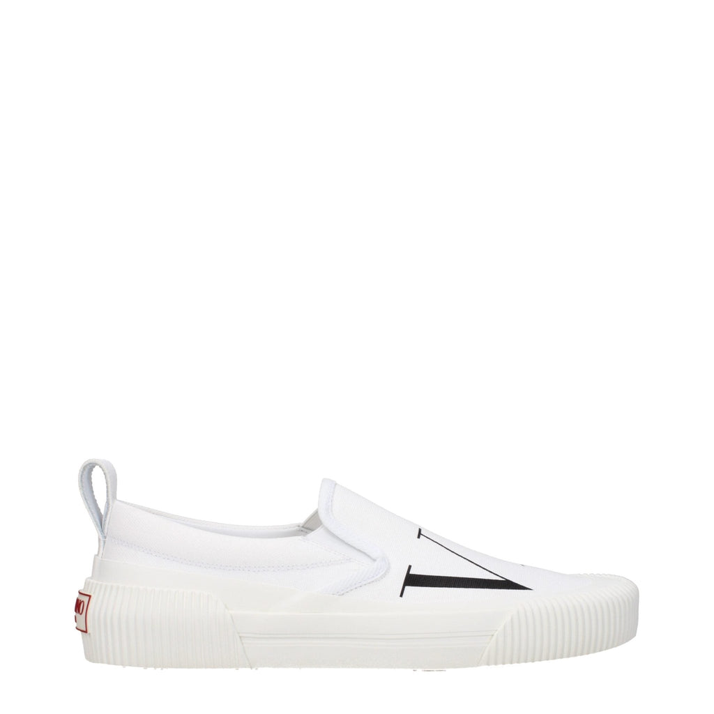 Valentino Garavani White Fabric Slip - On Loafer - Beyzy Store - Valentino Garavani