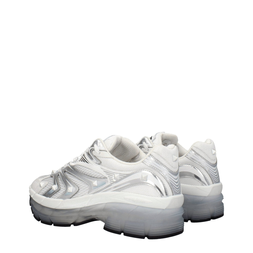 Valentino Garavani White Fabric Sneakers - Beyzy Store - Valentino Garavani