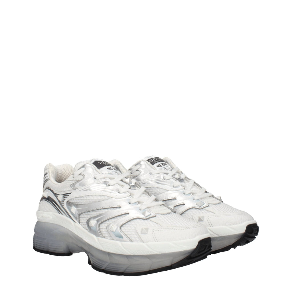 Valentino Garavani White Fabric Sneakers - Beyzy Store - Valentino Garavani