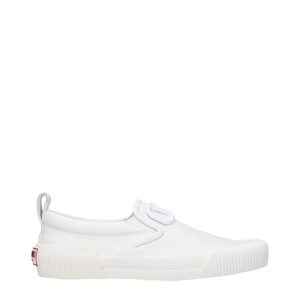 Valentino Garavani White Leather Slip - On Loafer - Beyzy Store - Valentino Garavani