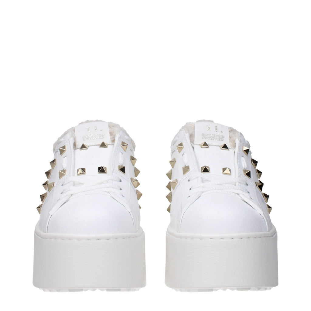 Valentino Garavani White Leather Sneakers - Beyzy Store - Valentino Garavani