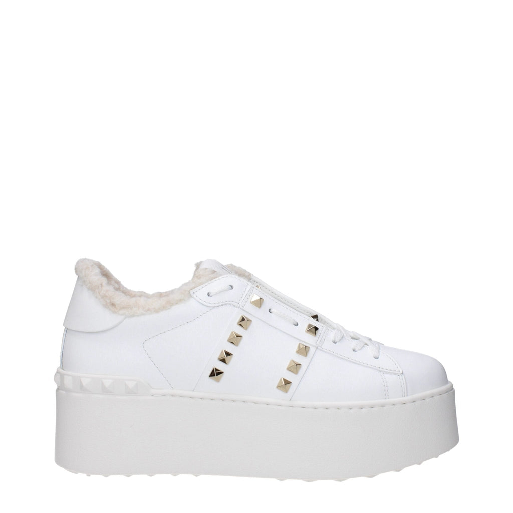 Valentino Garavani White Leather Sneakers - Beyzy Store - Valentino Garavani