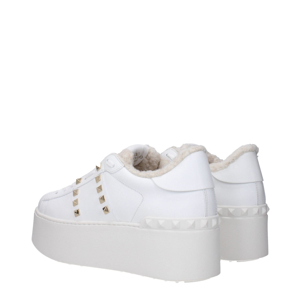 Valentino Garavani White Leather Sneakers - Beyzy Store - Valentino Garavani