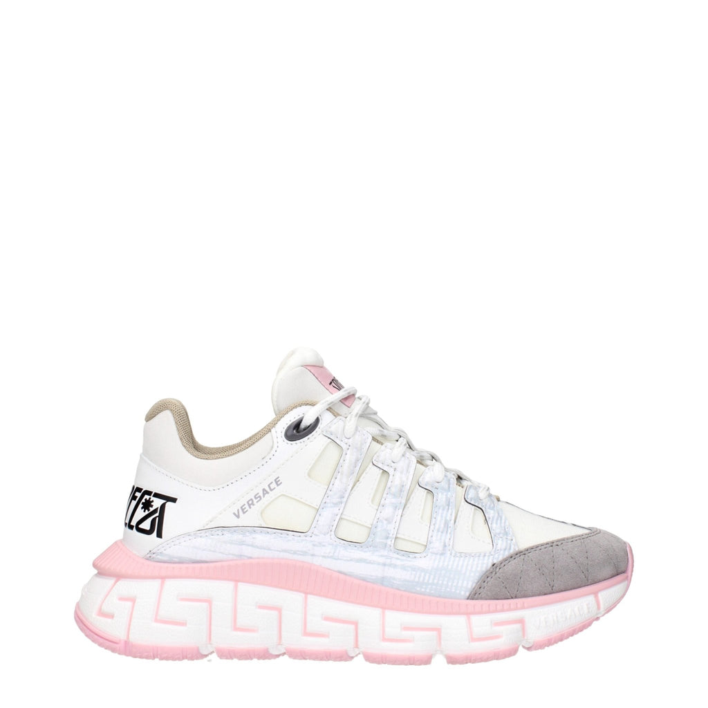 Versace Beige Fabric Athletic Sneakers - Beyzy Store - Versace