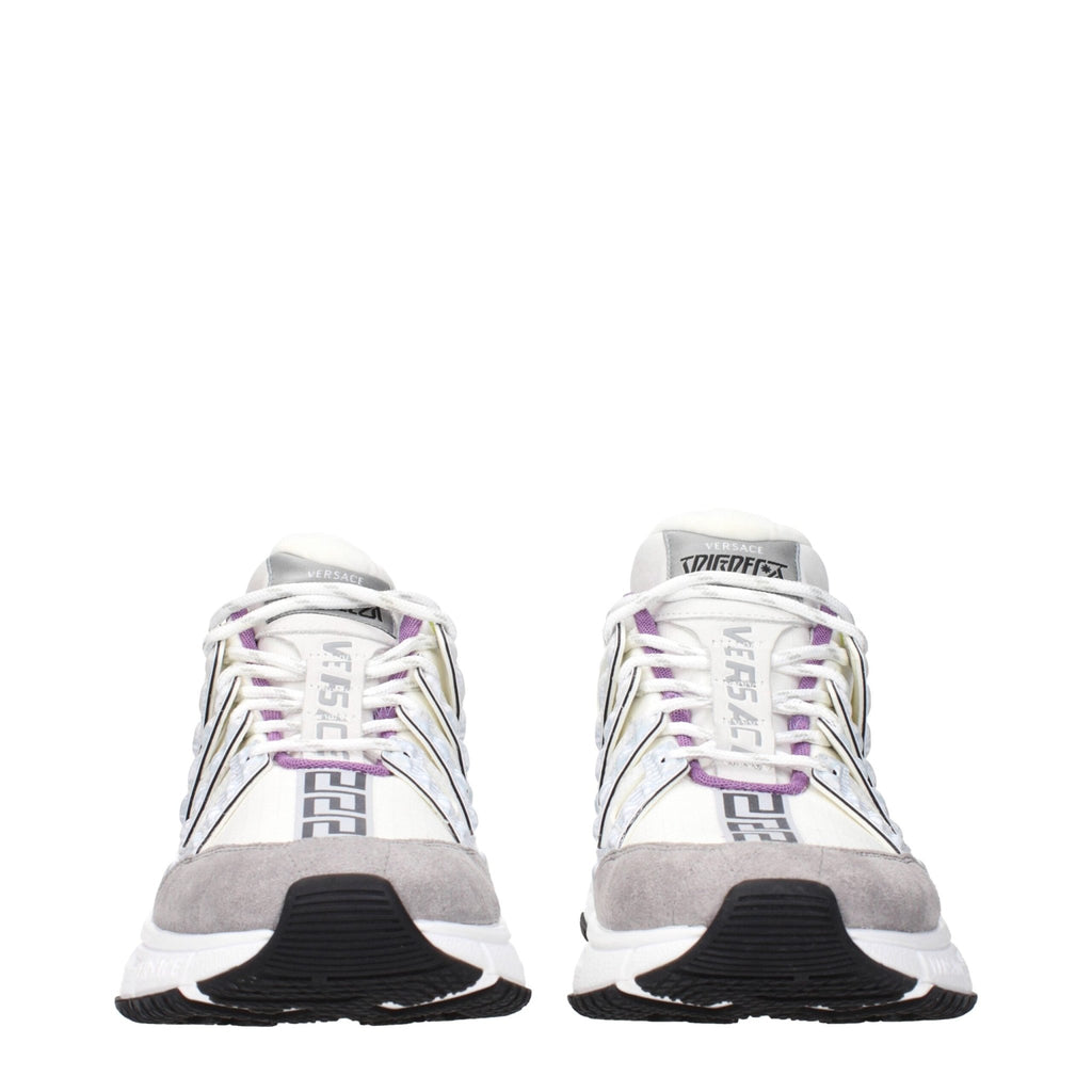 Versace Beige Fabric Athletic Sneakers - Beyzy Store - Versace