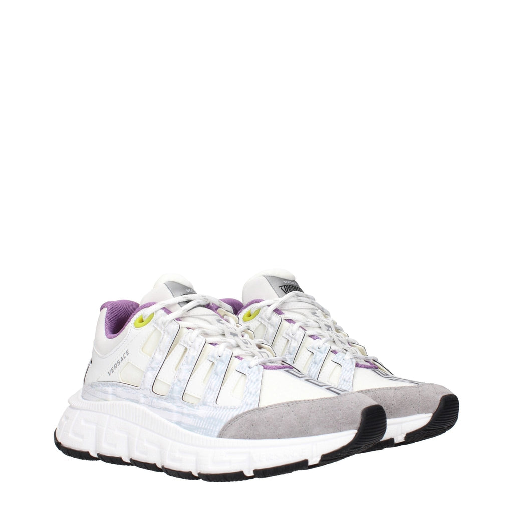 Versace Beige Fabric Athletic Sneakers - Beyzy Store - Versace