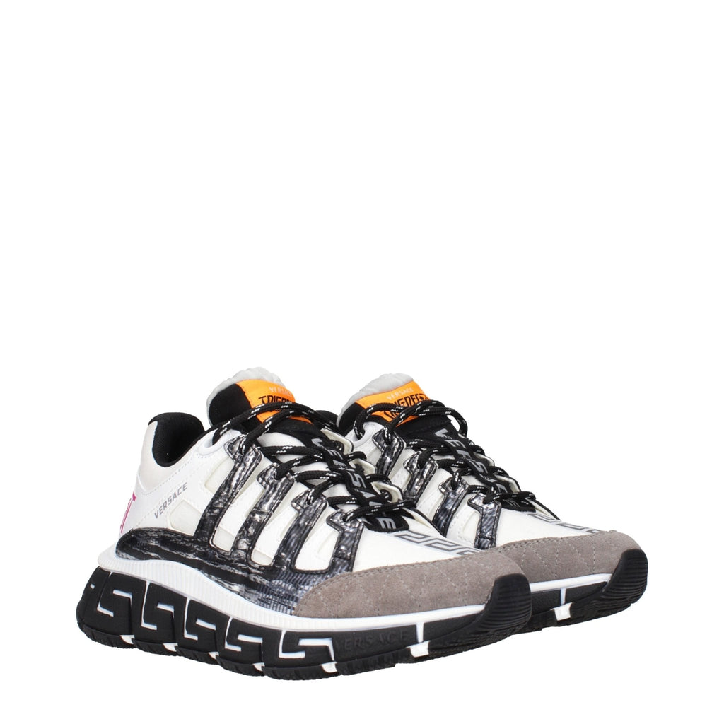 Versace Beige Fabric Athletic Sneakers - Beyzy Store - Versace