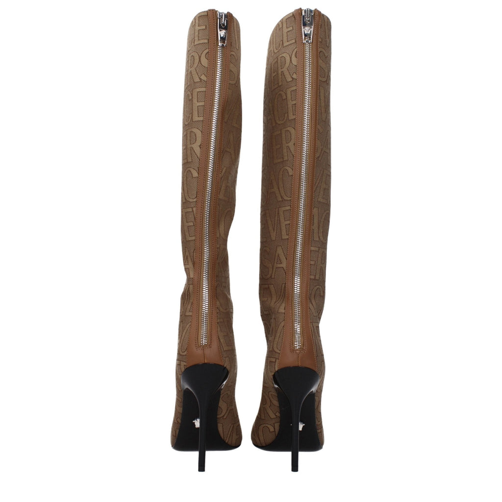 Versace Beige Fabric Boot - Beyzy Store - Versace