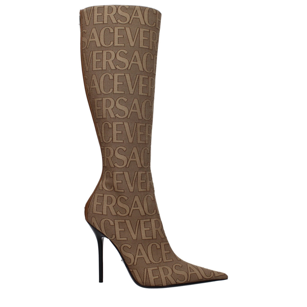 Versace Beige Fabric Boot - Beyzy Store - Versace