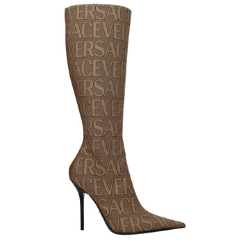 Versace Beige Fabric Boot - Beyzy Store - Versace