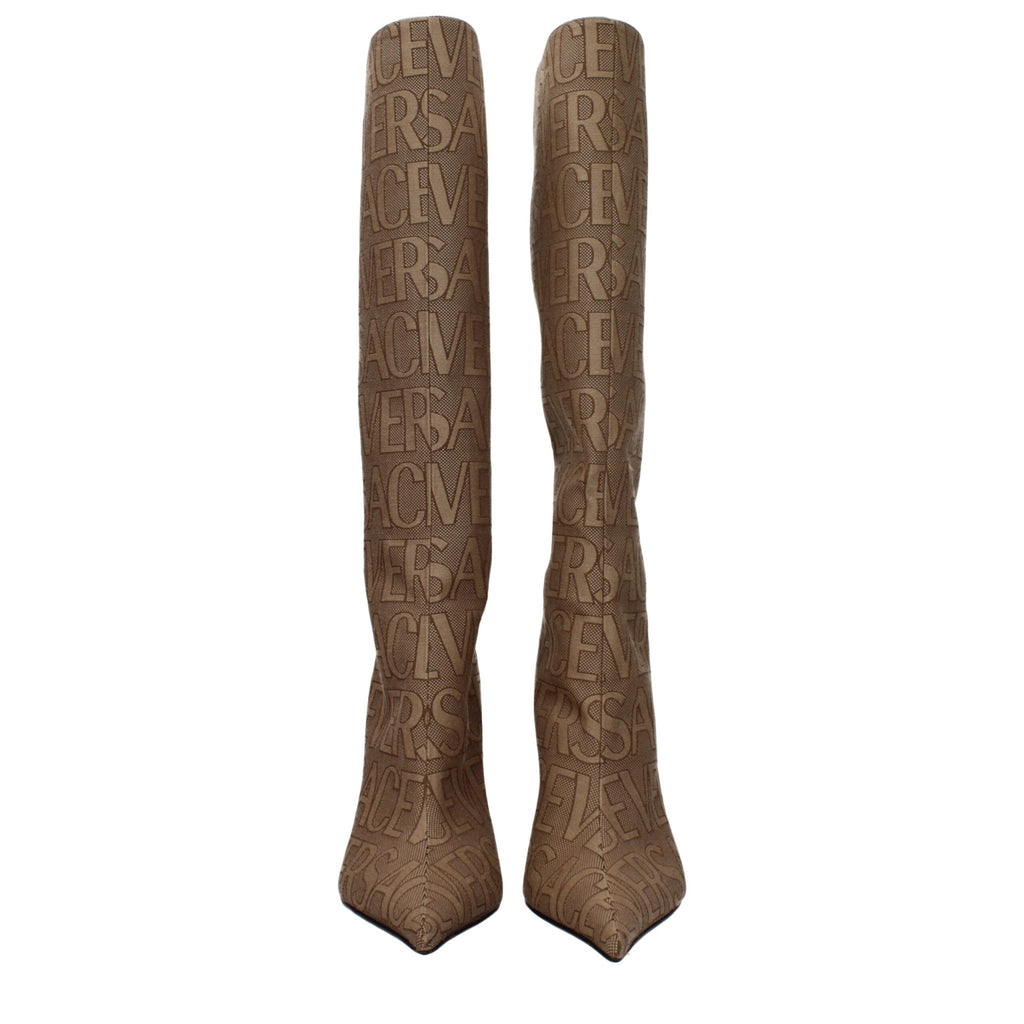 Versace Beige Fabric Boot - Beyzy Store - Versace